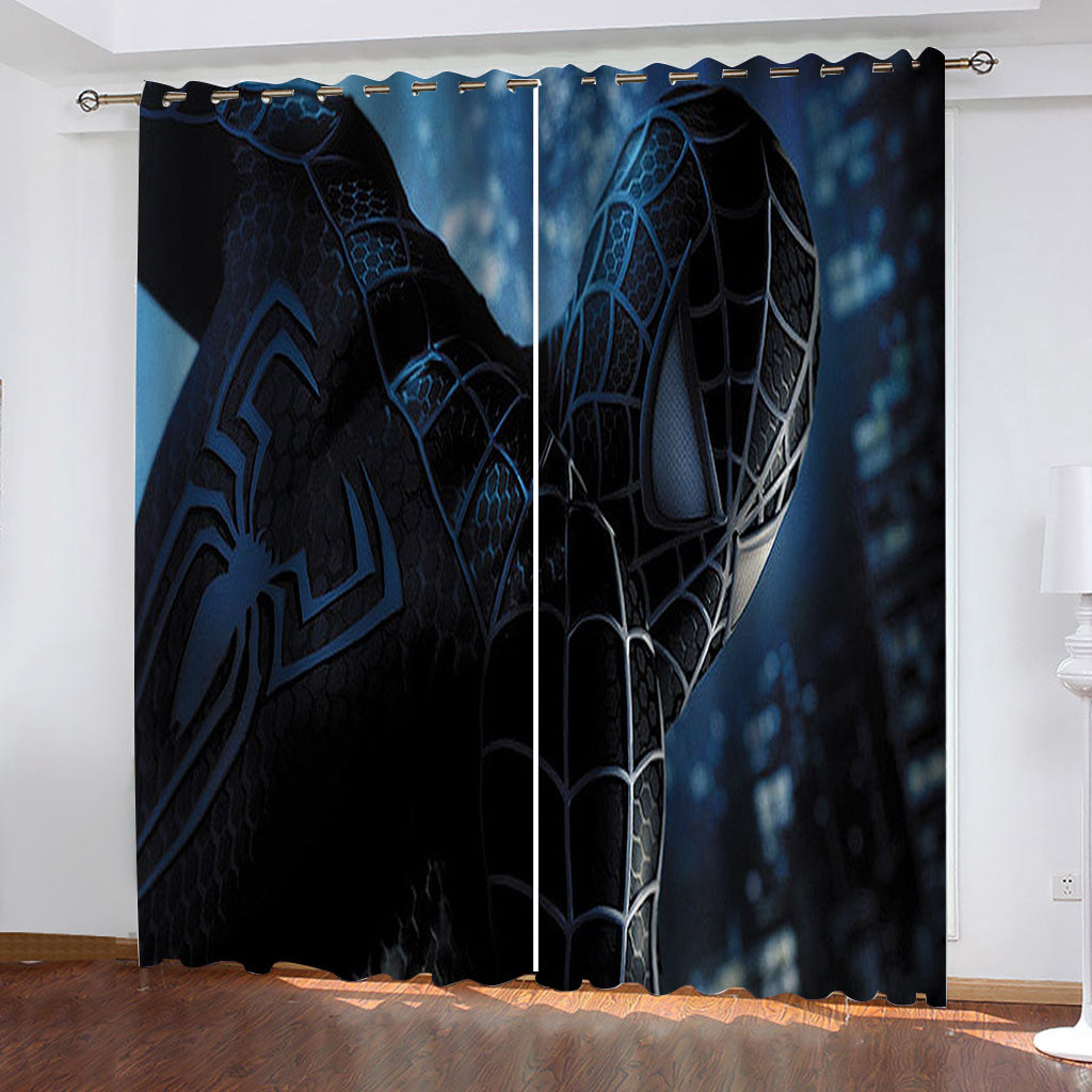 2024 NEW Marvel Spiderman Curtains Blackout Window Treatments Drapes for Room Decor