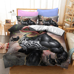 2024 NEW Marvel Venom Cosplay Bedding Set Quilt Cover Without Filler