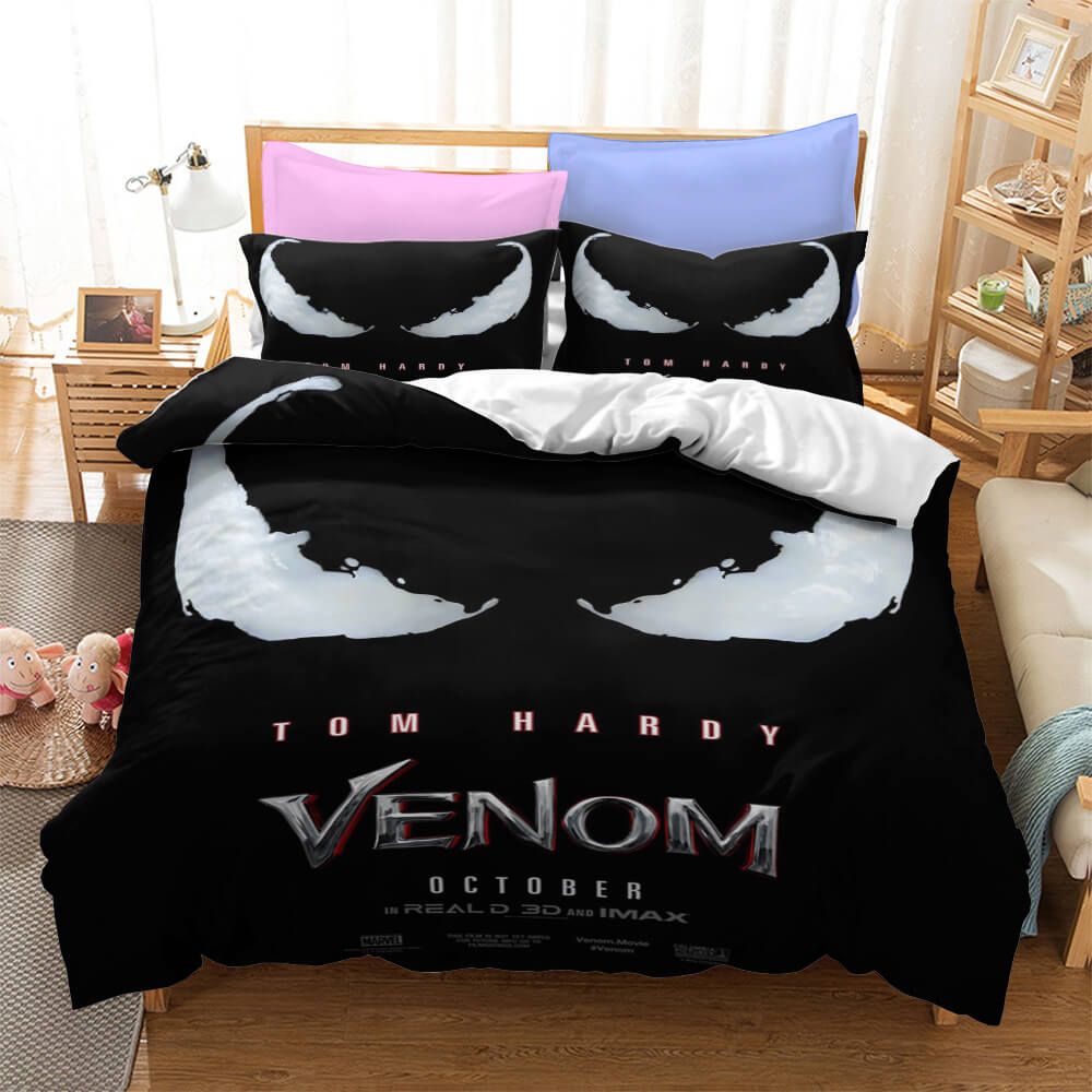 2024 NEW Marvel Venom Cosplay Bedding Set Quilt Cover Without Filler