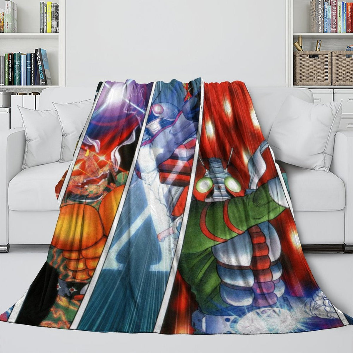 2025 NEW Masked Rider Blanket Flannel Throw Room Decoration