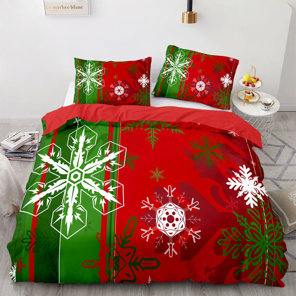 2024 NEW Merry Christmas Pattern Bedding Sets Quilt Cover Without Filler