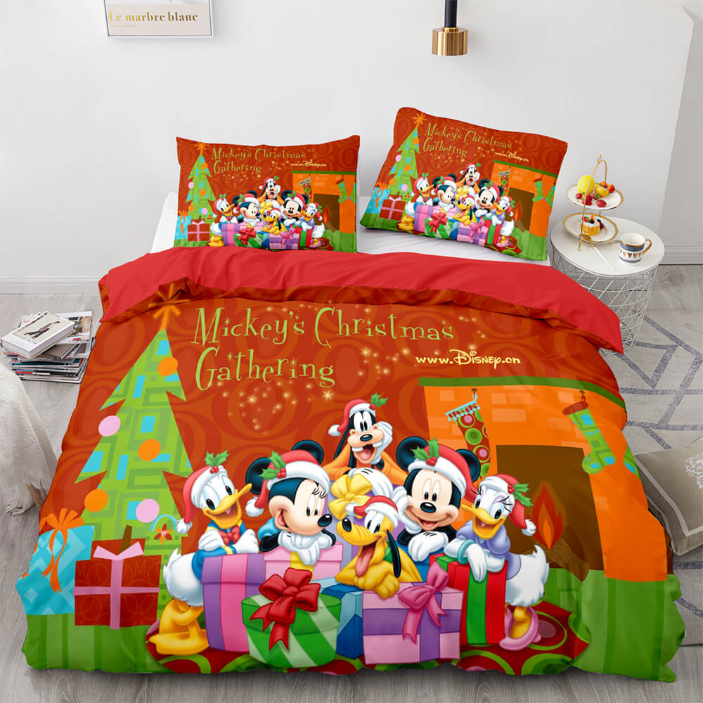 2024 NEW Merry Christmas Pattern Bedding Sets Quilt Cover Without Filler