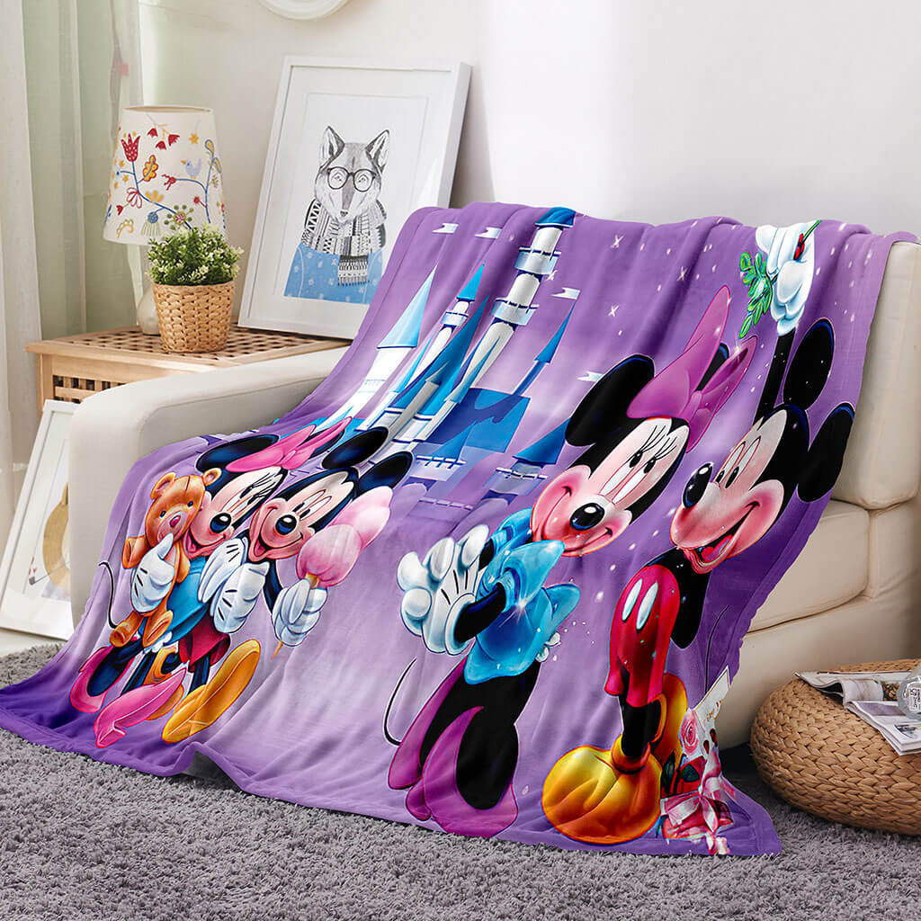 2025 NEW Mickey Mouse Blanket Flannel Throw Room Decoration