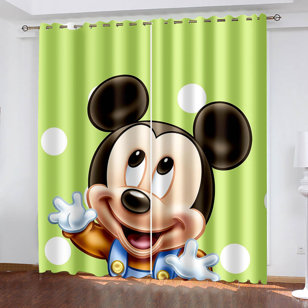 2024 NEW Mickey Mouse Curtains Blackout Window Drapes