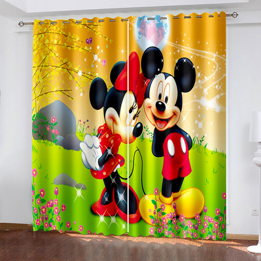 2024 NEW Mickey Mouse Curtains Blackout Window Drapes