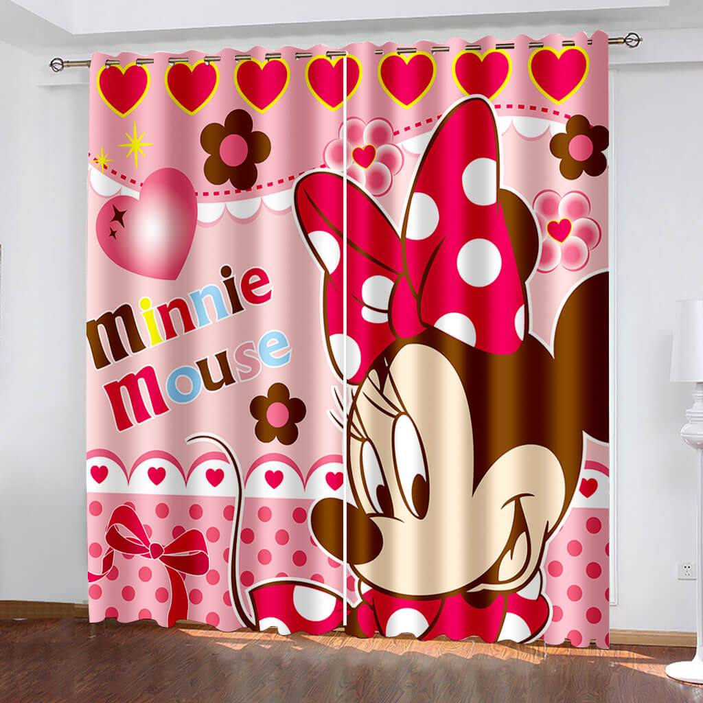 2024 NEW Mickey Mouse Curtains Blackout Window Drapes