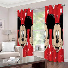 2024 NEW Mickey Mouse Curtains Cosplay Blackout Window Drapes Room Decoration