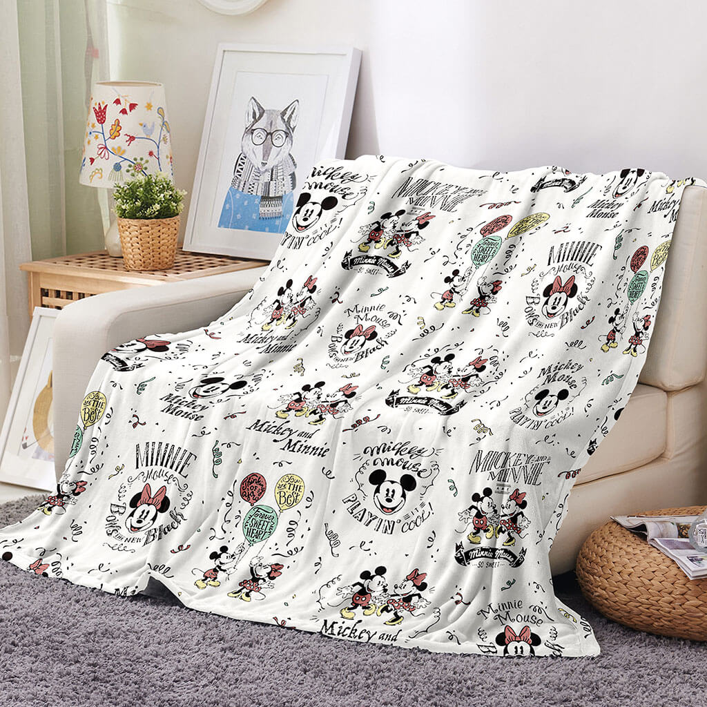 2024 NEW Mickey Mouse Donald Duck Blanket Flannel Fleece Throw Cosplay Blanket