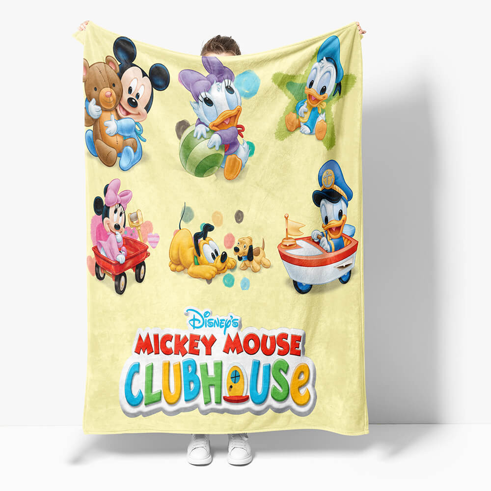 2024 NEW Mickey Mouse Minnie Mouse Flannel Fleece Throw Blanket