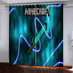 2024 NEW Minecraft Pattern Curtains Blackout Window Drapes