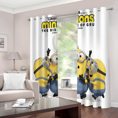 2024 NEW Minions The Rise of Gru Curtains 2 Panels Blackout Window Drapes