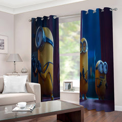 2024 NEW Minions The Rise of Gru Curtains Cosplay Blackout Window Drapes