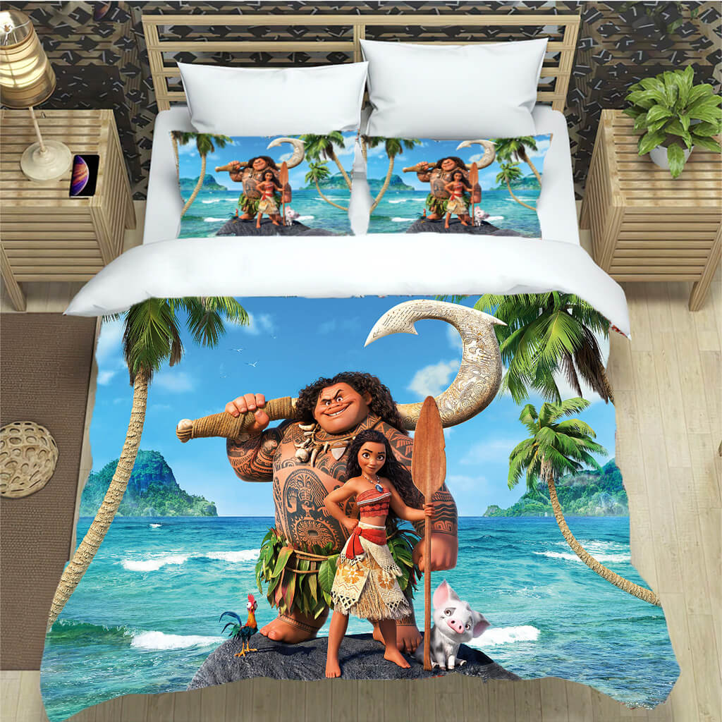 2024 NEW Moana Bedding Set Pattern Quilt Cover Without Filler