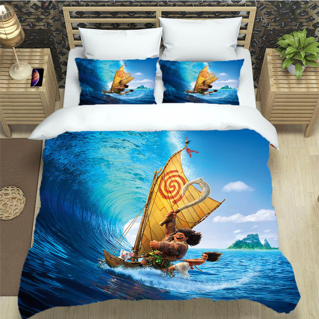 2024 NEW Moana Bedding Set Pattern Quilt Cover Without Filler