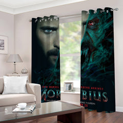 2024 NEW Morbius Curtains 2 Panels Blackout Window Drapes for Room Decoration