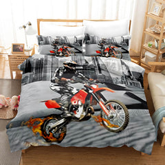 2024 NEW Motocross Dirt Bike Bedding Sets Quilt Covers Without Filler