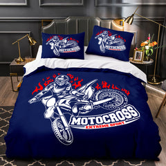 2024 NEW Motorcycles Pattern Bedding Set Quilt Cover Without Filler