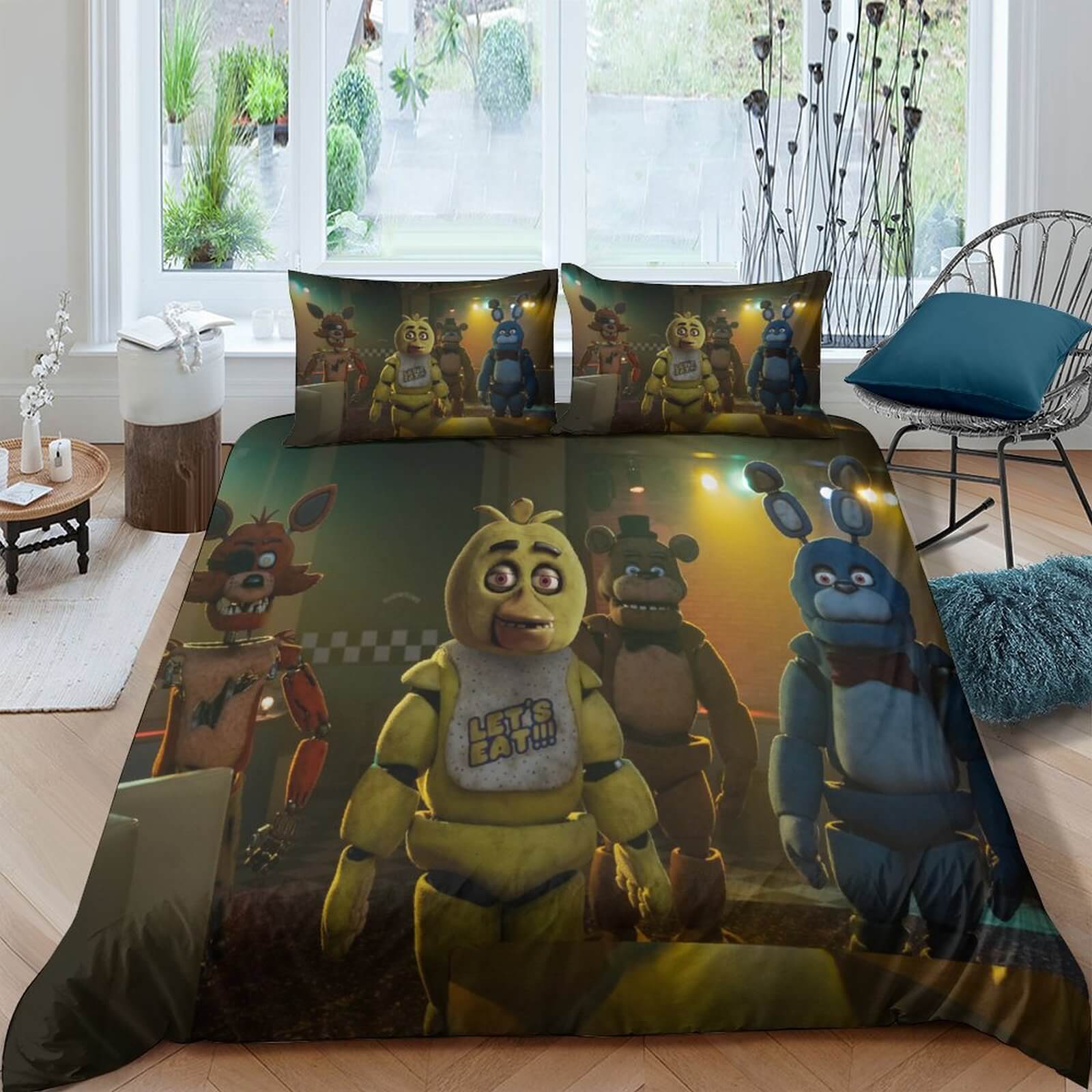 2024 NEW Movie Five Nights At Freddys Bedding Set Quilt Duvet Cover Without Filler