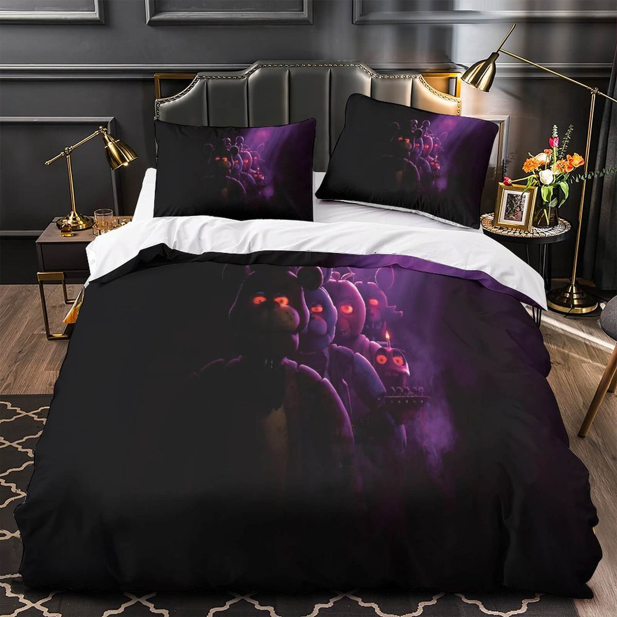 2024 NEW Movie Five Nights At Freddys Bedding Set Quilt Duvet Cover Without Filler