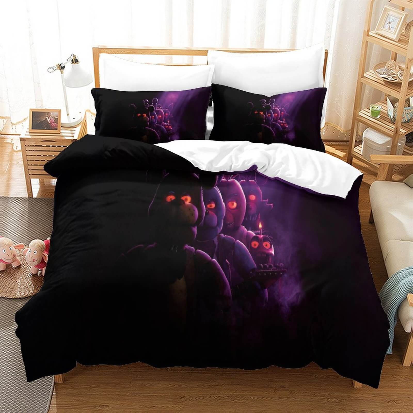 2024 NEW Movie Five Nights At Freddys Bedding Set Quilt Duvet Cover Without Filler