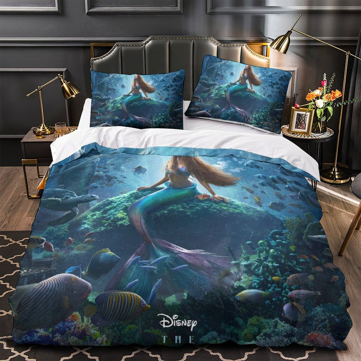 2024 NEW Movie The Little Mermaid Bedding Set Duvet Cover