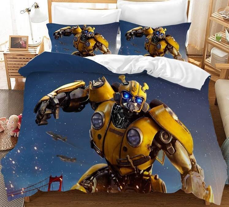 2024 NEW Movie Transformers Optimus Prime Bedding Sets Quilt Cover Without Filler