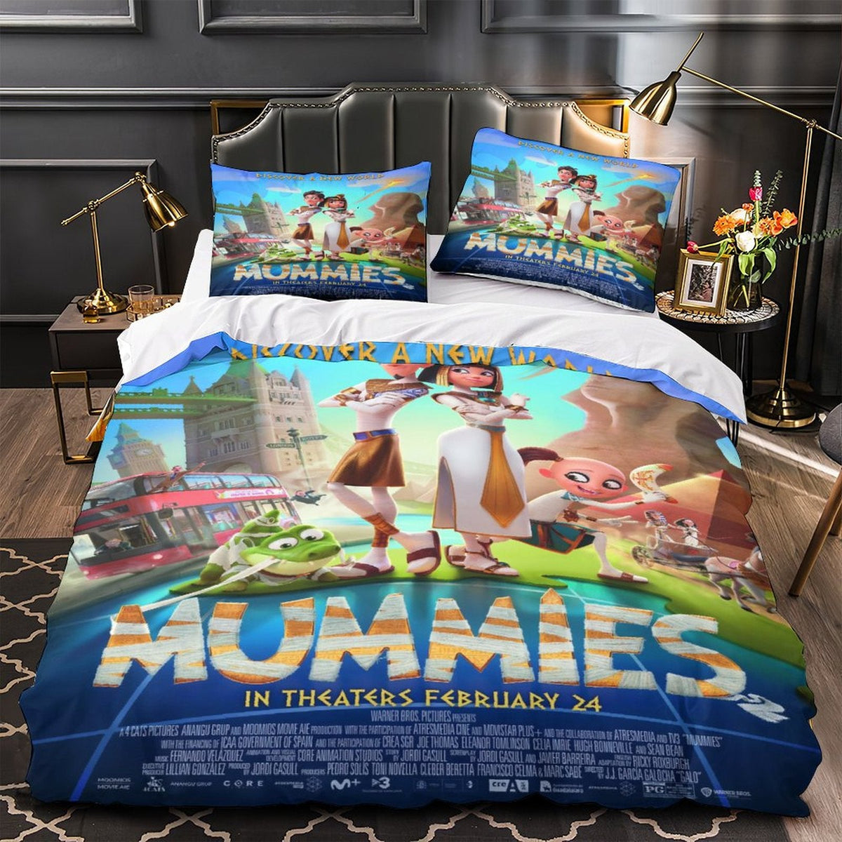 2024 NEW Mummies Bedding Set Pattern Quilt Cover Room Decoration