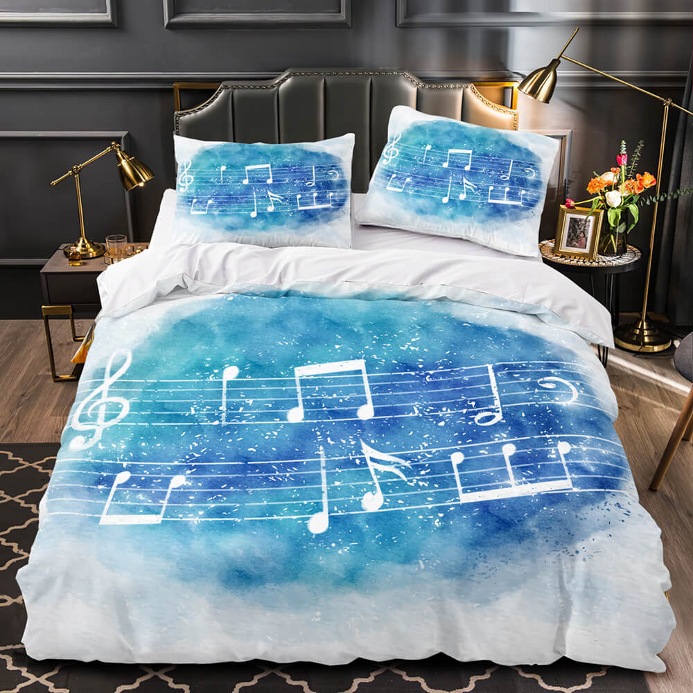 2024 NEW Music Print Bedding Set Quilt Duvet Covers Without Filler