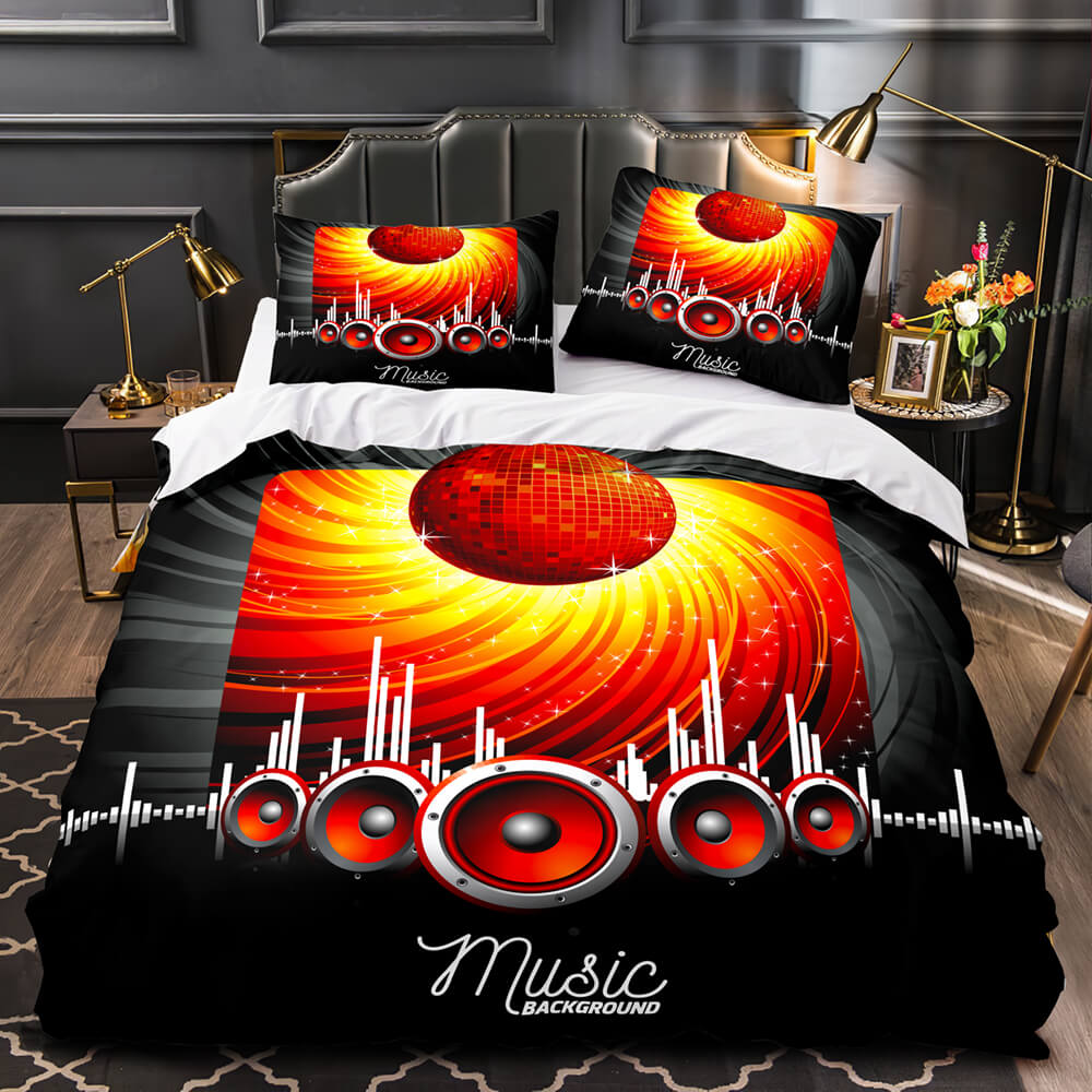 2024 NEW Music Print Bedding Set Quilt Duvet Covers Without Filler