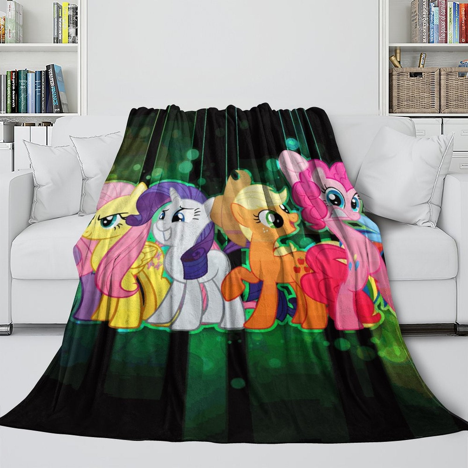 2024 NEW My Little Pony Blanket Flannel Fleece Throw Room Decoration