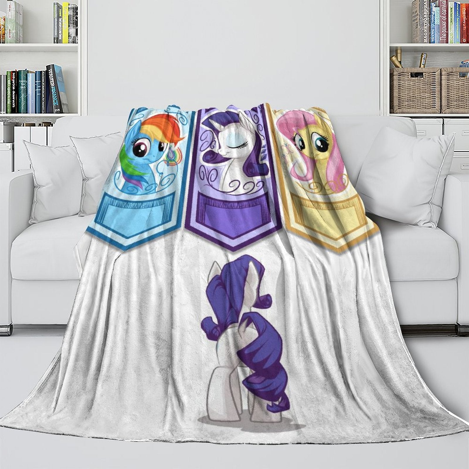 2024 NEW My Little Pony Blanket Flannel Fleece Throw Room Decoration