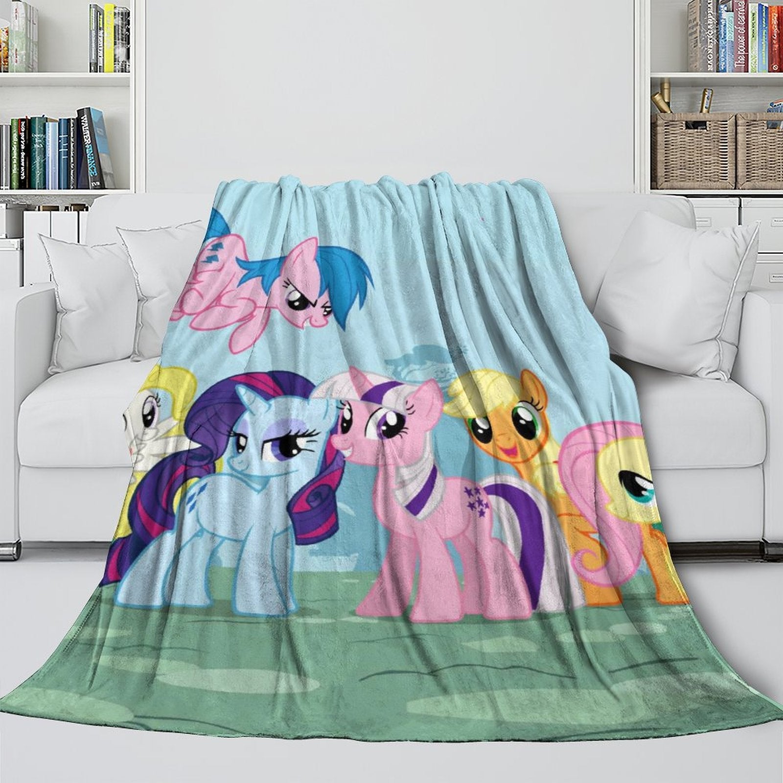 2024 NEW My Little Pony Blanket Flannel Fleece Throw Room Decoration