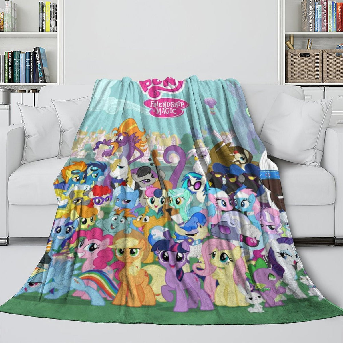 2024 NEW My Little Pony Blanket Flannel Fleece Throw Room Decoration