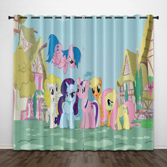 2024 NEW My Little Pony Curtains Pattern Blackout Window Drapes