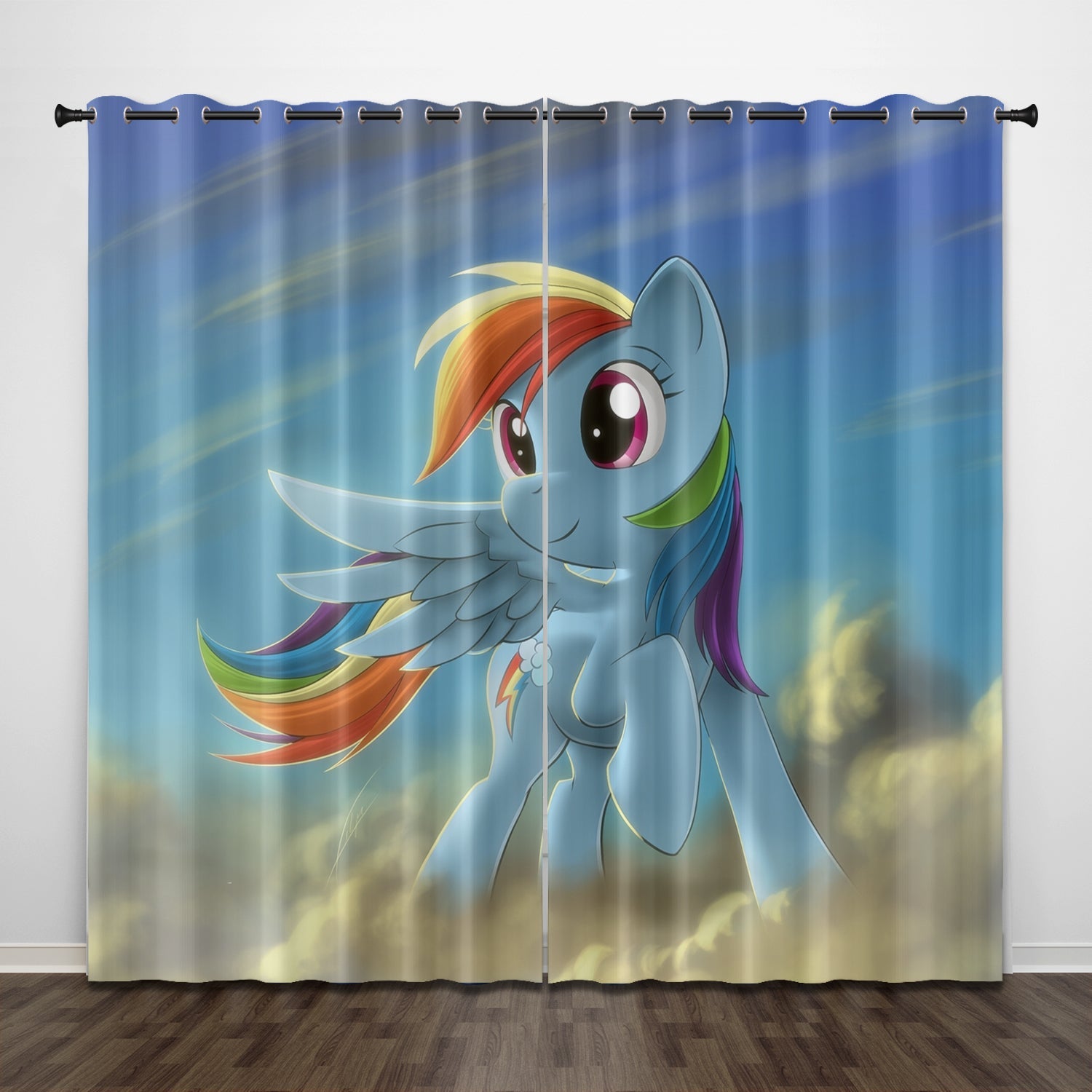 2024 NEW My Little Pony Curtains Pattern Blackout Window Drapes