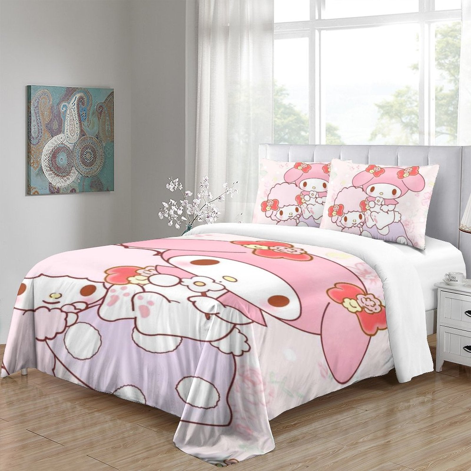 2024 NEW My Melody Bedding Set Quilt Duvet Cover