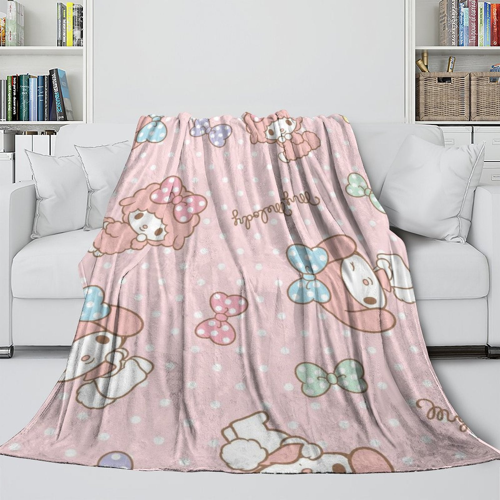 2024 NEW My Melody Blanket Flannel Throw Room Decoration