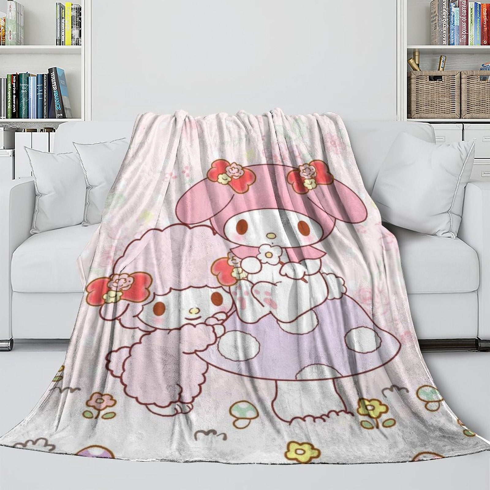 2024 NEW My Melody Blanket Flannel Throw Room Decoration