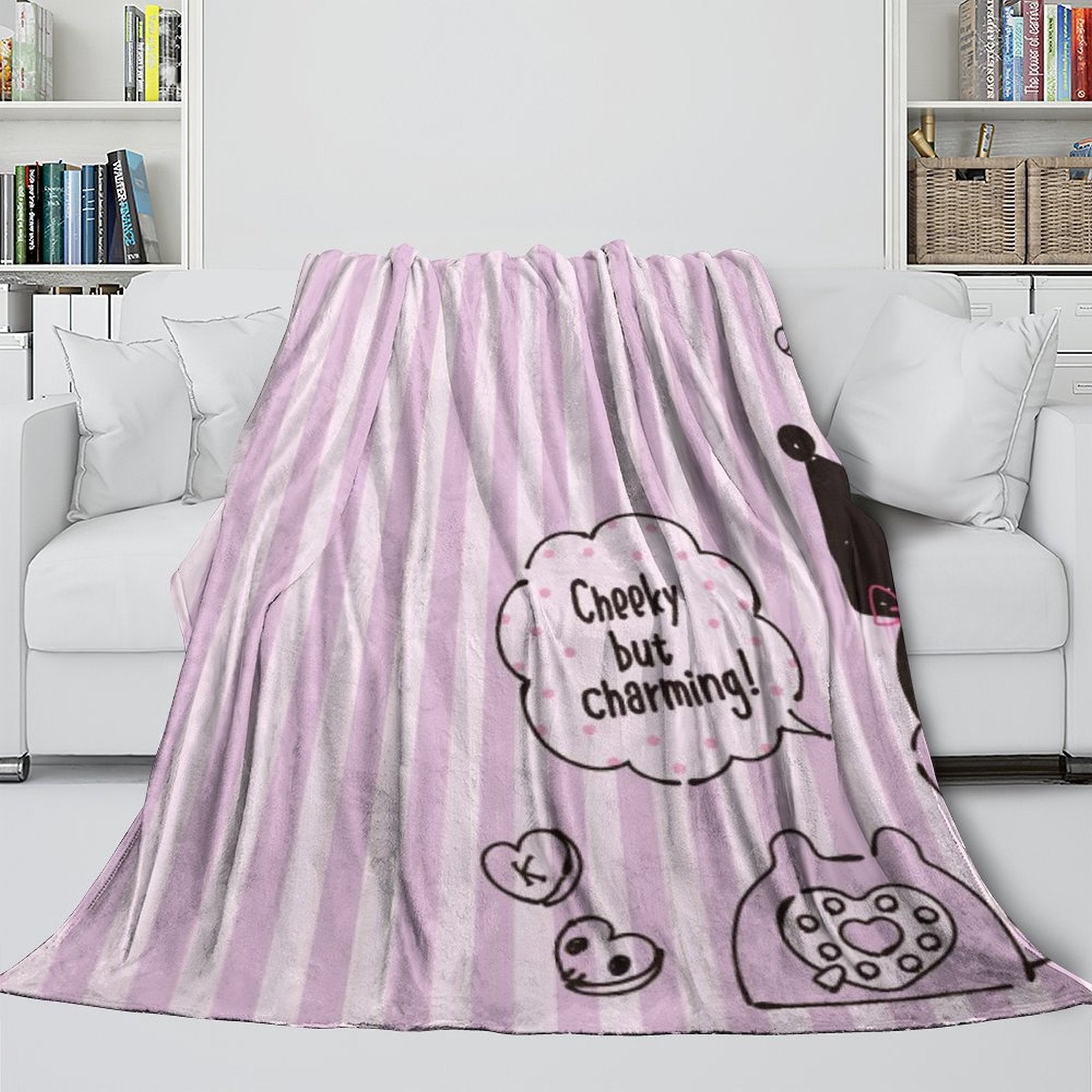 2024 NEW My Melody Kuromi Blanket Flannel Throw Room Decoration