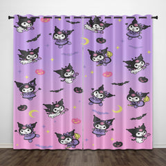 2024 NEW My Melody Kuromi Curtains Pattern Blackout Window Drapes