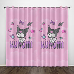 2024 NEW My Melody Kuromi Curtains Pattern Blackout Window Drapes