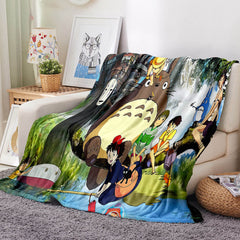 2025 NEW My Neighbour Totoro Blanket Flannel Throw Room Decoration