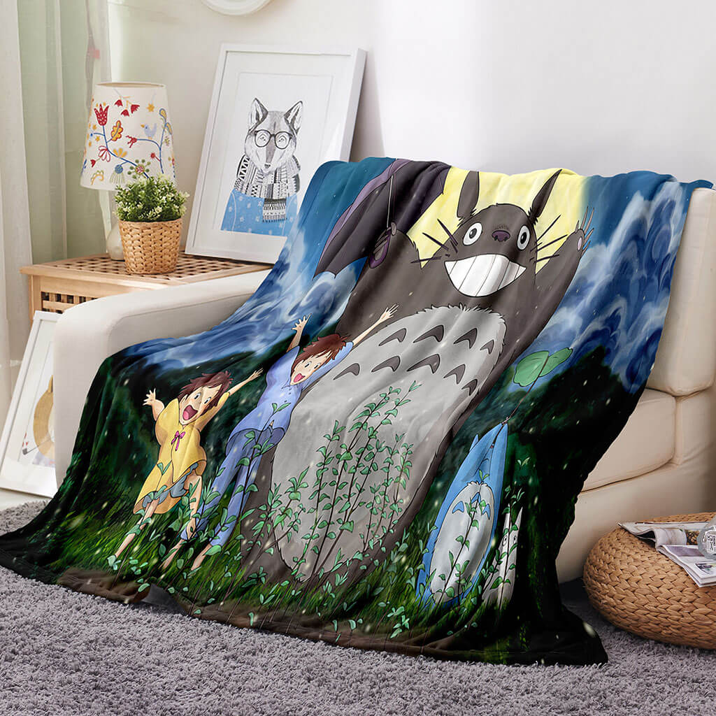 2025 NEW My Neighbour Totoro Blanket Flannel Throw Room Decoration