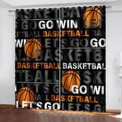 2024 NEW NBA Basketball Curtains Blackout Window Drapes