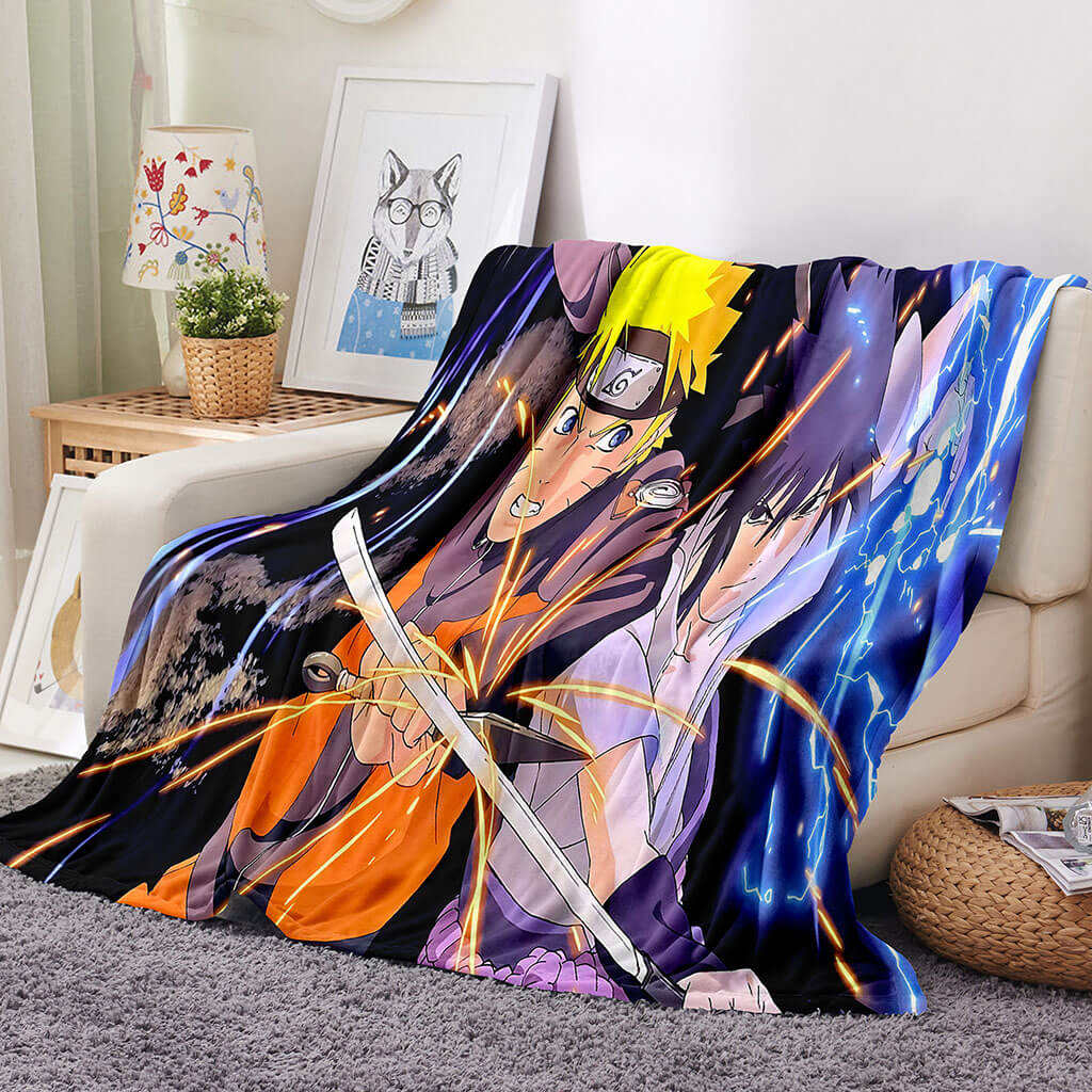 2025 NEW Naruto Blanket Flannel Throw Room Decoration