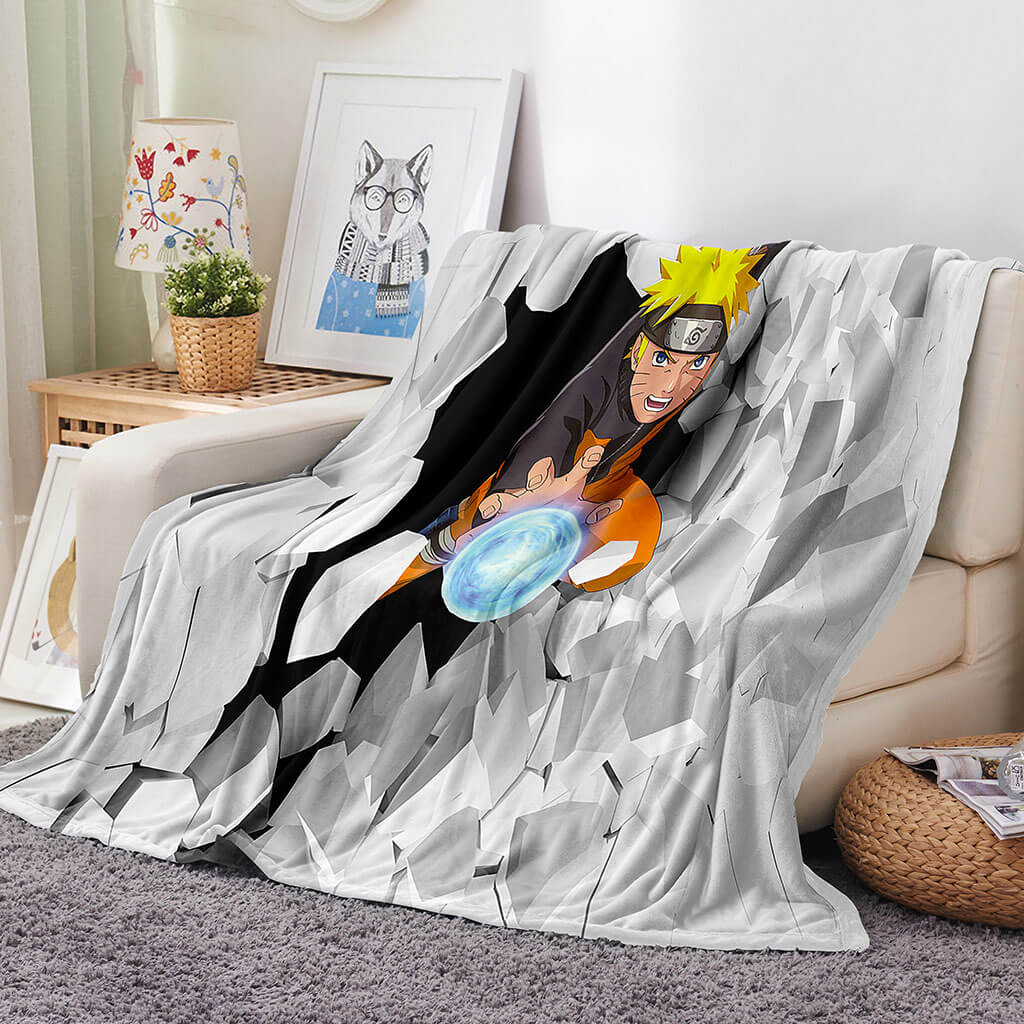 2025 NEW Naruto Blanket Flannel Throw Room Decoration