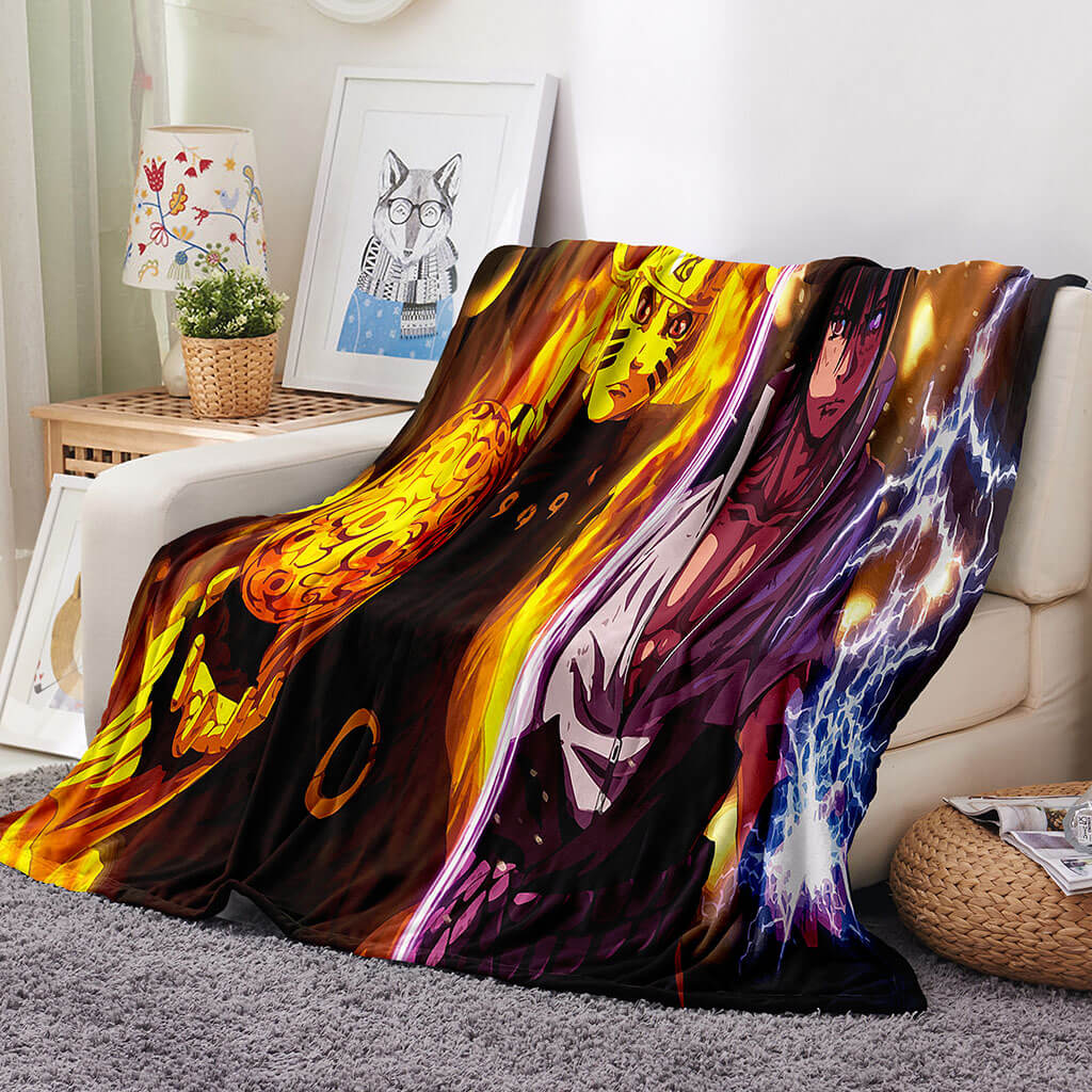 2025 NEW Naruto Blanket Flannel Throw Room Decoration