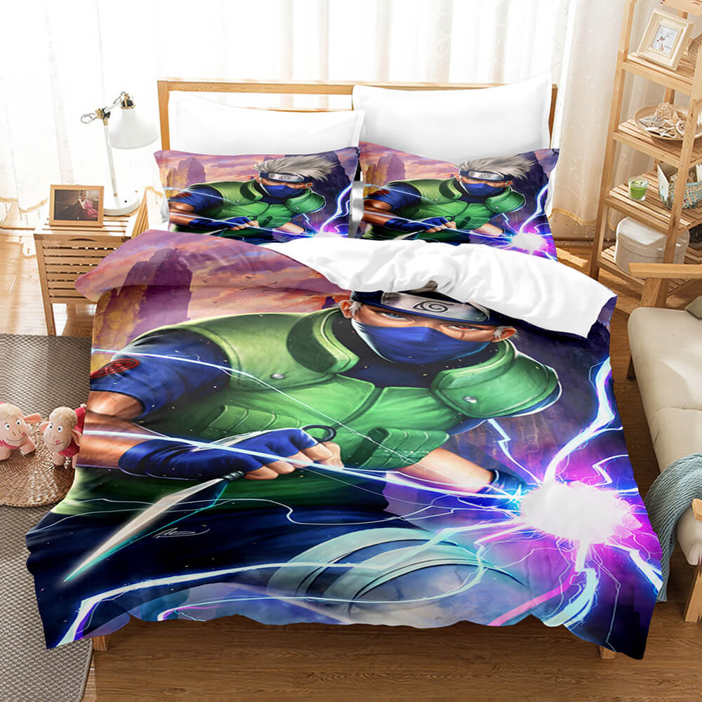 2024 NEW Naruto Pattern Bedding Set Kids Quilt Cover Without Filler