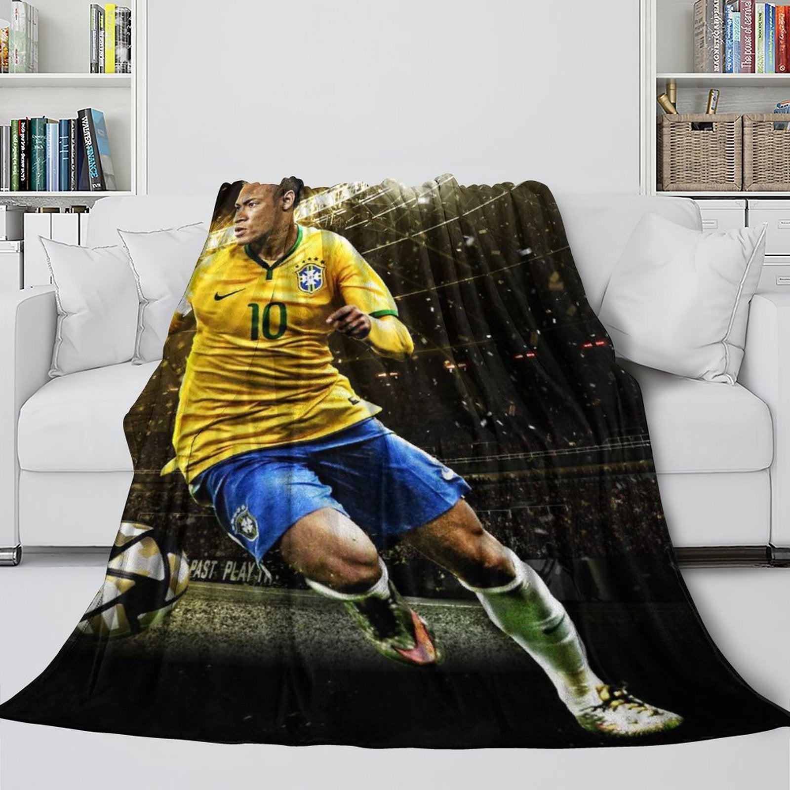 2024 NEW Neymar Blanket Flannel Throw Room Decoration