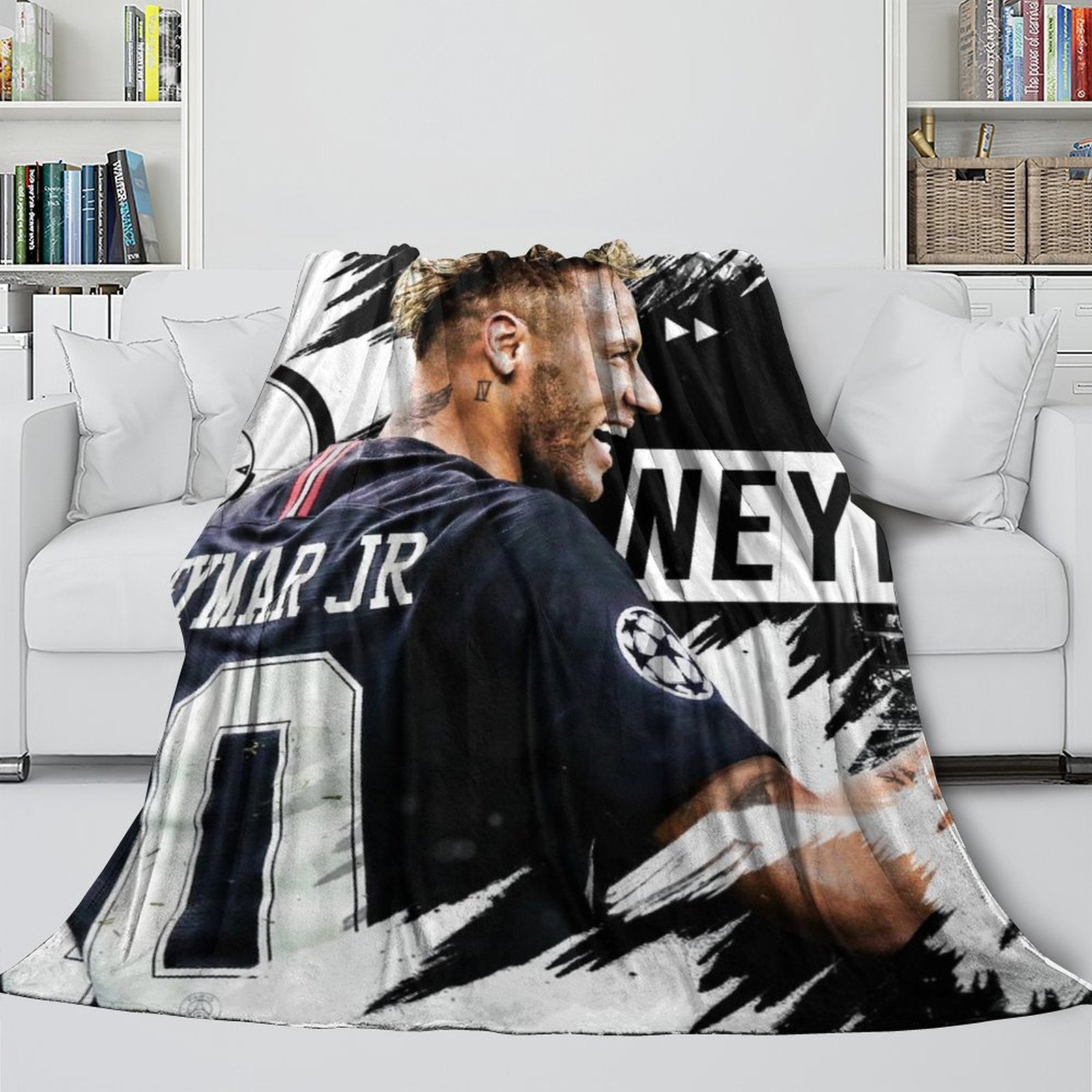 2024 NEW Neymar Blanket Flannel Throw Room Decoration